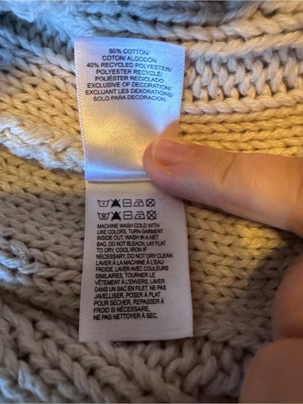 Lucky Brand Women's Cream Embroidered Button-Front Sweater - Picture 3 of 8